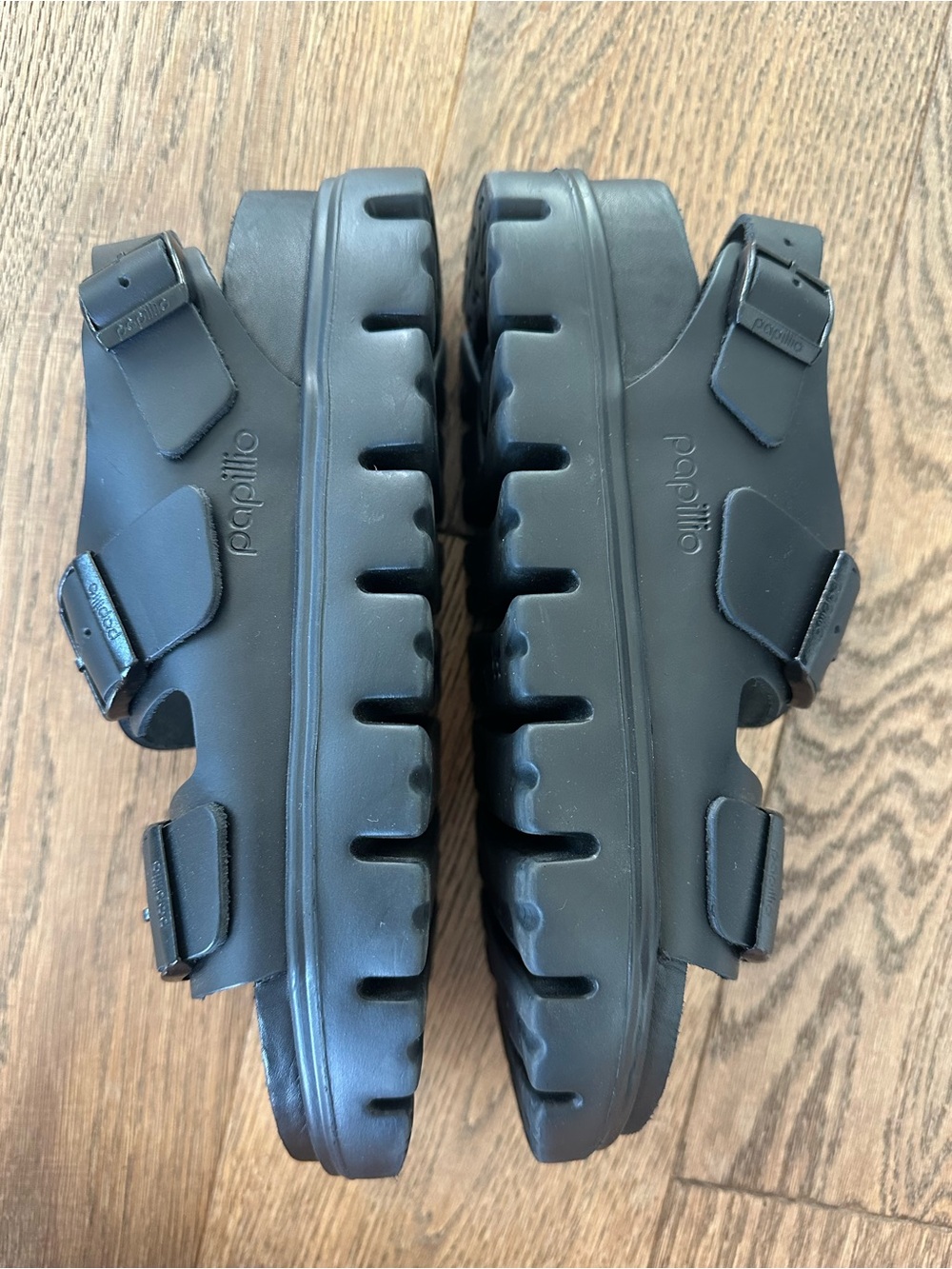 Papillio By Birkenstock Milano Chunky Black Sandal - Picture 5 of 13